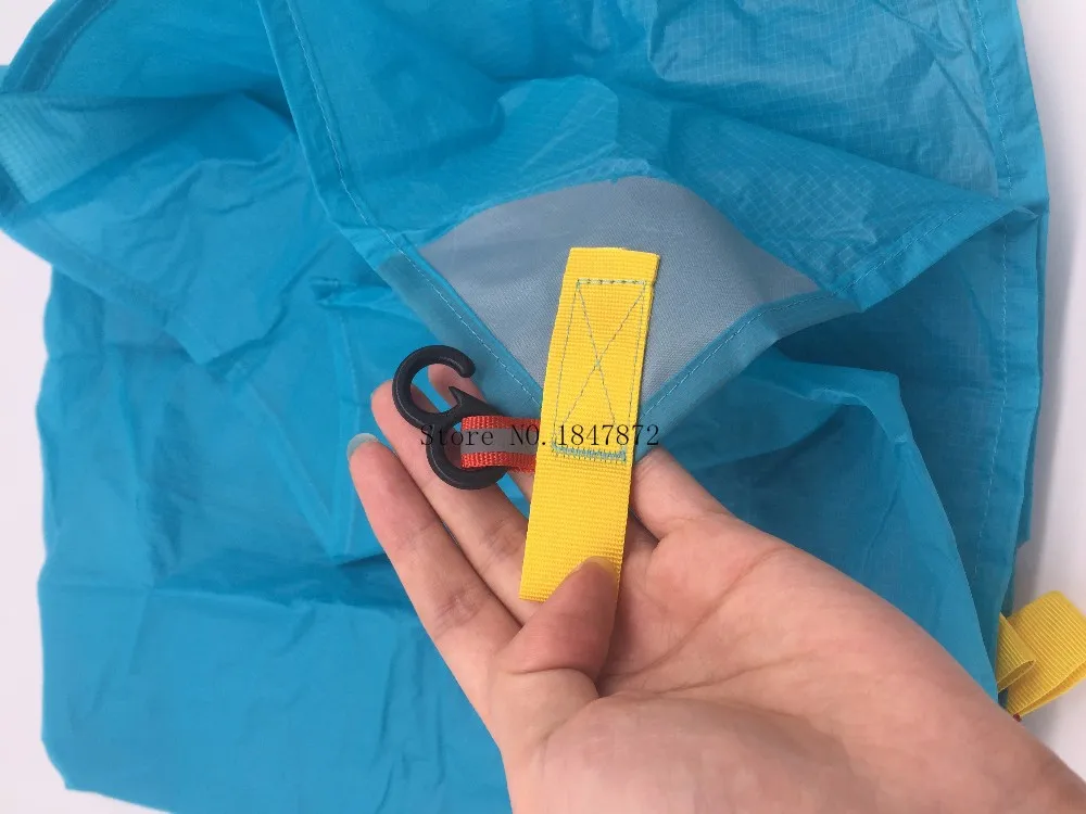 Capa de Chuva Acampamento ao ar Engrenagem Ultraleve Náilon Chuva Jaqueta Caminhadas Ciclismo Livre Mini Lona Multifuncional Sun Abrigo 3f ul 15d 15 High Quality Esporte e Lazer