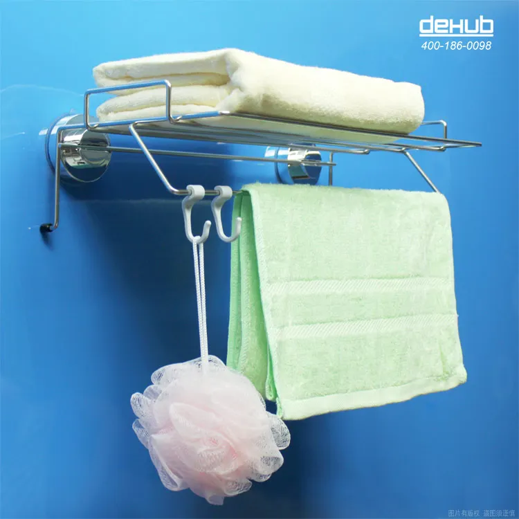 Dehub vacuum suction cup towel rack bathroom waterproof seamless