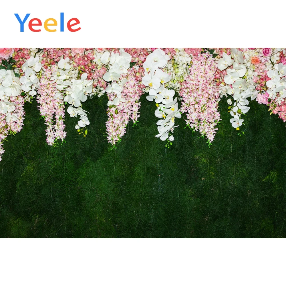 

Yeele Green Background Wall Flower Blossom Props Pet Doll Scene Baby Photography Children Photographic Backdrop For Photo Studio