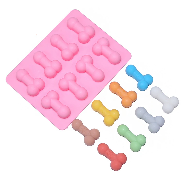 Sexy Penis Cake Mold Dick Ice Cube Tray Silicone Mold Soap Candle Moulds Sugar Craft Tools Chocolate Mould Mini Ice Cream Forms