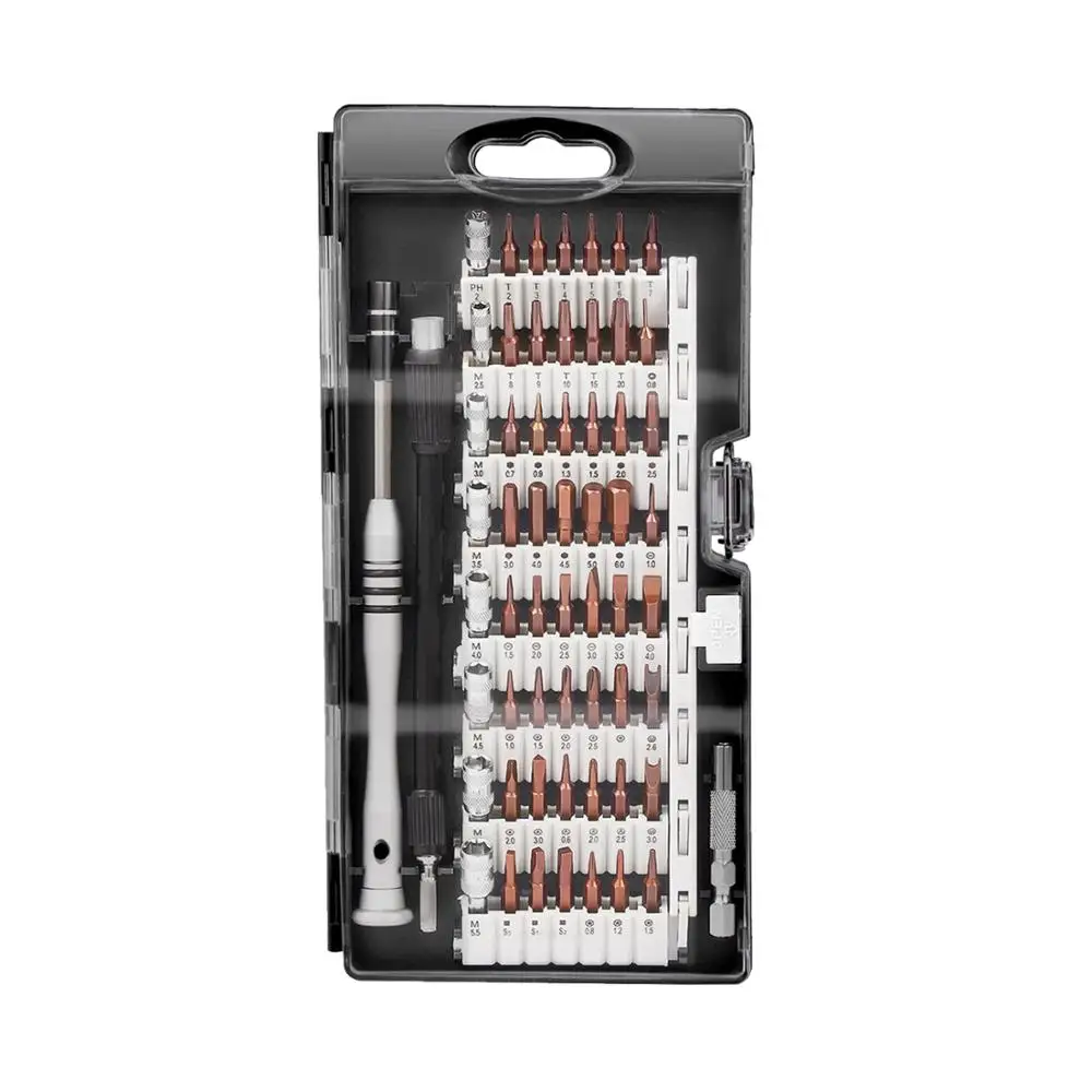 

Super PDR Tools 62in1 Precision Magnetic Screwdriver Set Prefessional Electronic Repair Tool Kit S2 Alloy Steel Screwdriver Bits