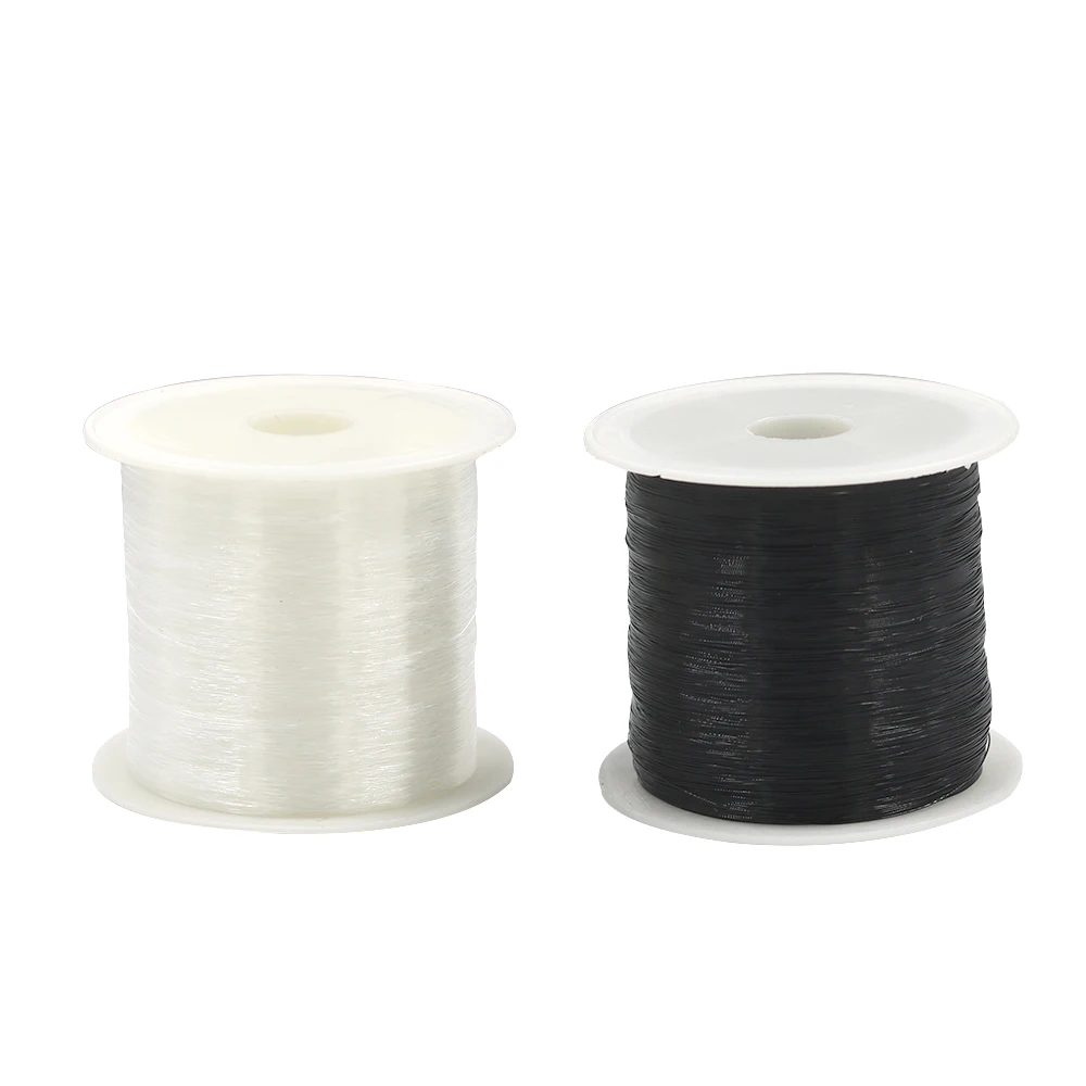 

80m/Roll DIY Jewelry Craft Beading Nylon Thread Clear White Line Cord For bracelets 0.2mm Sewing Thread Sewing Accessories
