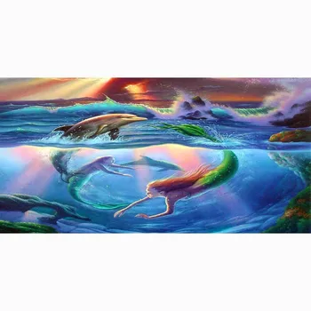 

Rectangle Sunbathe Beach Towels New Large Mermaid Printed Microfiber Bath Towel Picnic Mat Travel Blanket 70 X 140CM