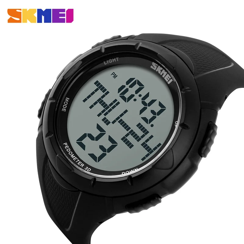 

1122 Outdoor Big Dial Led Sports Watches Men Military Army Digital Outdoor Pedometer Alarm Chrono Resistant Wristwatch Men