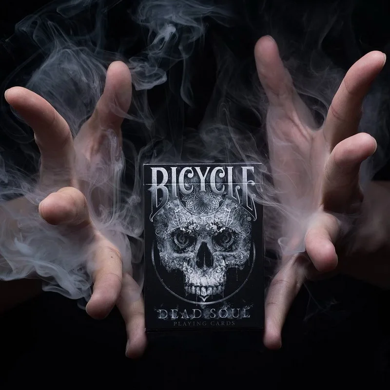 1 Deck Bicycle Dead Soul Playing Cards Magic Tricks Black Colors Standard Poker Magic Card Magic Props for Professional Magician