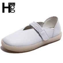 HEE GRAND/женские лоферы с круглым носком; повседневная женская обувь на плоской подошве с круглым носком; женская обувь на плоской подошве без застежки; XWD6854