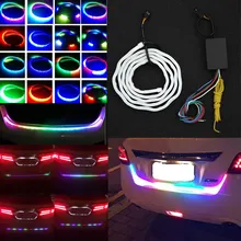 Автомобильный сигнальный светильник для поворота багажника, RGB Светодиодная лента, светильник для багажника, многоцветная Тормозная лампа CSL2017