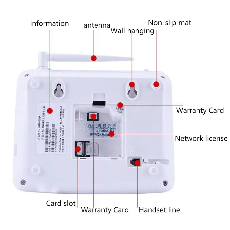 GSM 900-1800 Ghz اللاسلكي سيم بطاقة الهاتف الثابت متعددة الوظائف الثابتة Radiotelephones ل مكتب المنزل الأعمال GSM 900-1800 Ghz اللاسلكي سيم بطاقة الهاتف الثابت متعددة الوظائف الثابتة Radiotelephones ل مكتب المنزل الأعمال