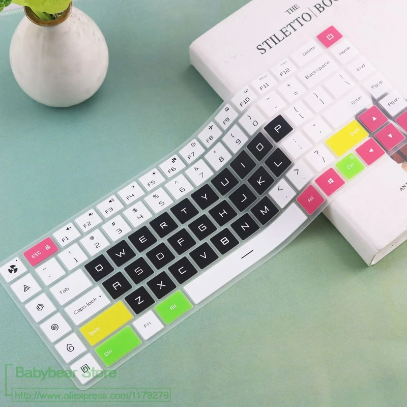 Силиконовый чехол-клавиатура для ноутбука, Защитная пленка для Xiaomi mi Ga mi ng, ноутбук 15 15,6 дюймов, GTX 1060 - Цвет: candyblack