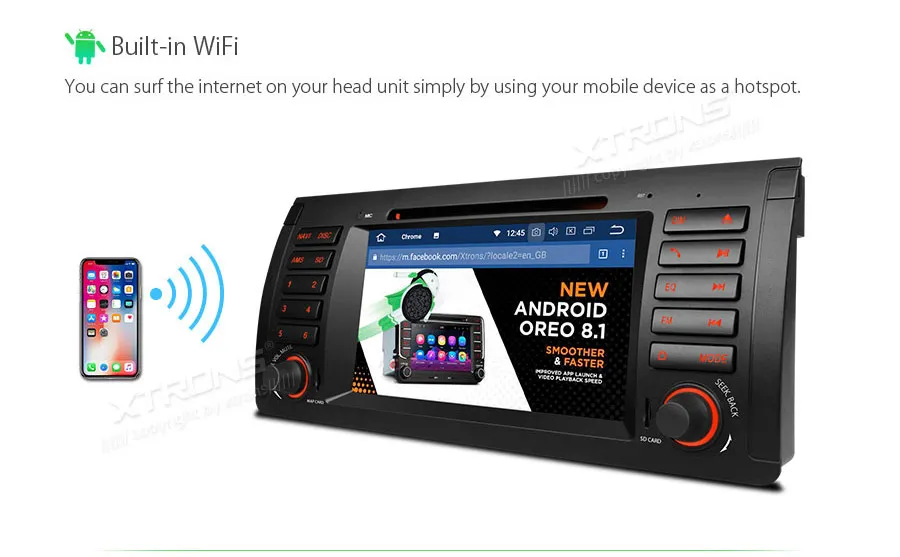 Sale 7" Quad-Core Android 8.1 Oreo OS Car Multimedia DVD Navigation GPS Radio for BMW X5 E53 1999 2000 2001 2002 2003 2004 2005 2006 15
