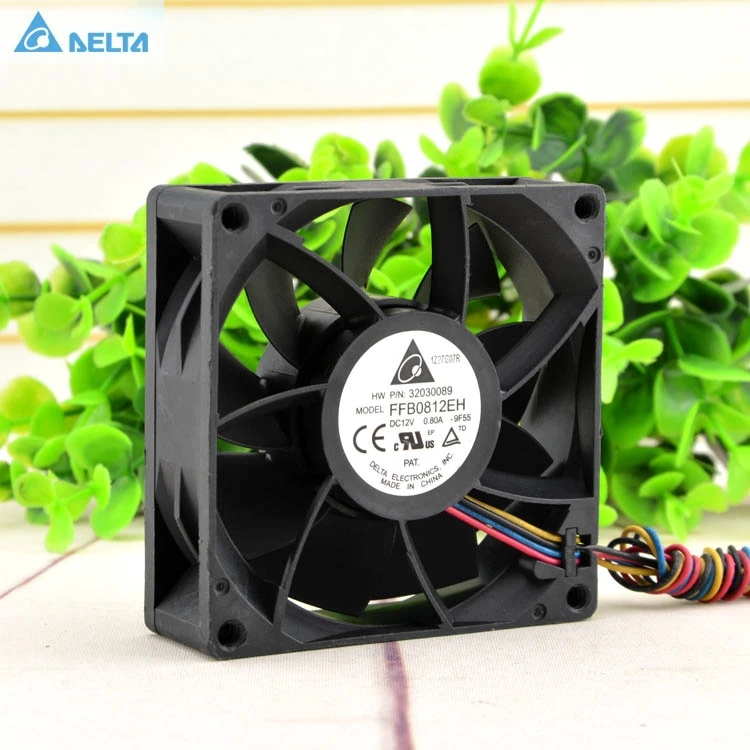 10 шт. Для delta FFB0812EH 8 см 80 мм 8025 80*80*25 12 В 0.80A сильный ветер емкость 4 провода