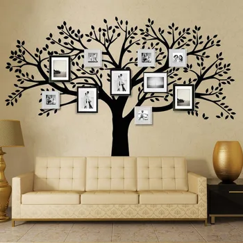 

Brand Family Tree Wall Decals Vinyl Wall Decal Photo Frame Tree Stickers Living Room Home Decor Wall Sticker