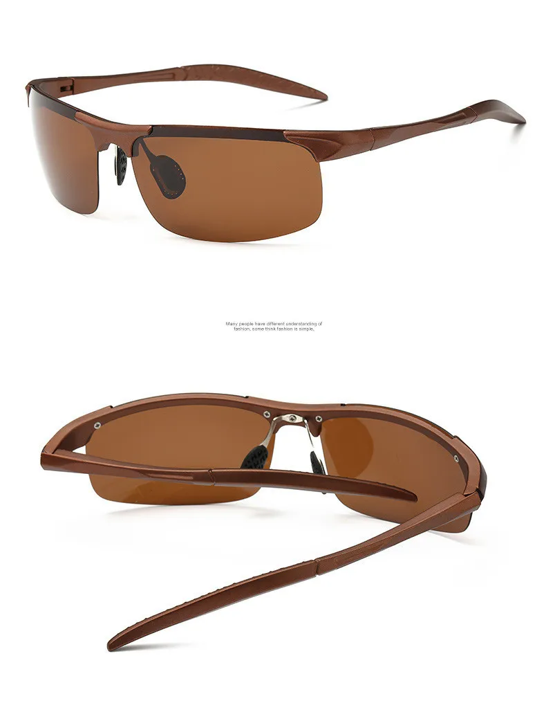 Мужские поляризационные солнцезащитные очки в спортивном стиле для мужчин, для путешествий, для вождения, гольфа, алюминия, магния, металлическая оправа, очки zonnebril dames