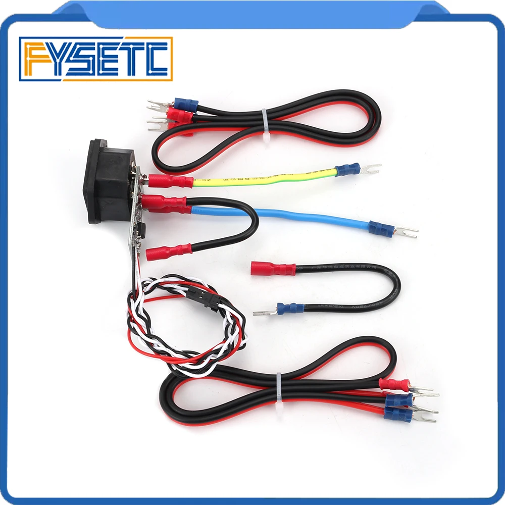Pаспродажа Prusa i3 MK3 power Panic V0.4 Высокое напряжение с предохранителем MK3 PSU Жгут проводов комплект проводов для Prusa i3 MK3 части 3d принтера