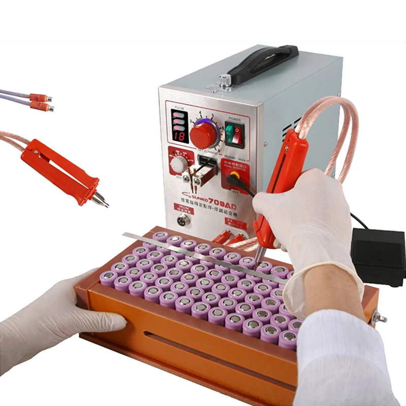 

709AD Spot welder 2.2KW High Power 18650 Battery Pack Welding Machine Soldering Iron With Wpot Welding Pen 110V 220V EU US Plugs