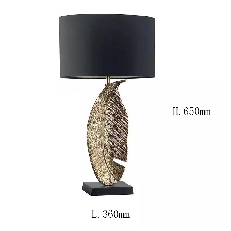 Candeeiros de Mesa Decoração da Lâmpada Leitura para Estudo Moderno Folhas Ouro Arte Cabeceira Restaurante Bar Decoração Nordic Iluminação Mesa Ta094 Led 3 Moderno led candeeiros de mesa folhas ouro