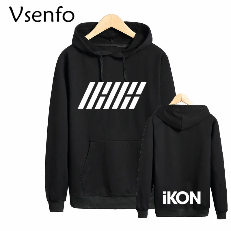 

Vsenfo Ikon Sweatshirt Women Casual B.I.Bobby Hoodies Men Women Pullover Harajuku Sweatshirts Tumblr Couple Hoody Femme