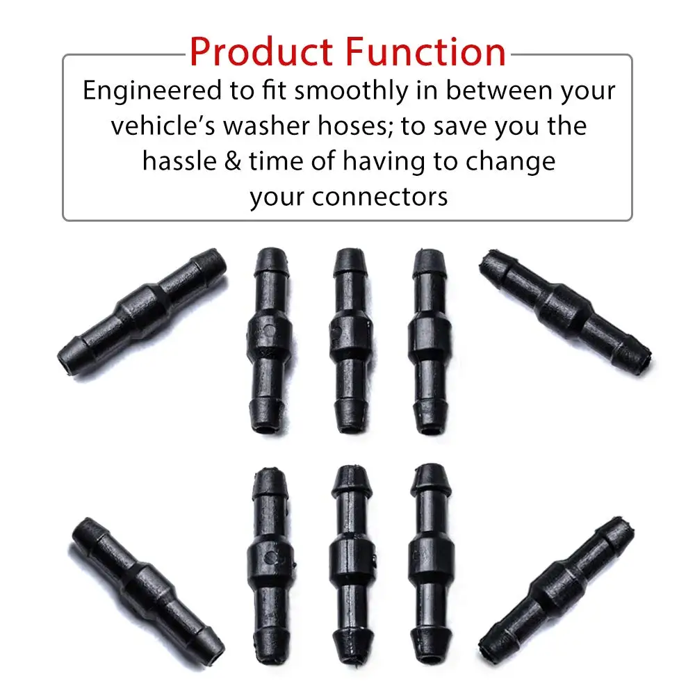 Омывателя ветрового стекла шланговый соединитель универсальный, для очистителя лобового стекла шланговый соединитель Комплект из 10 шт