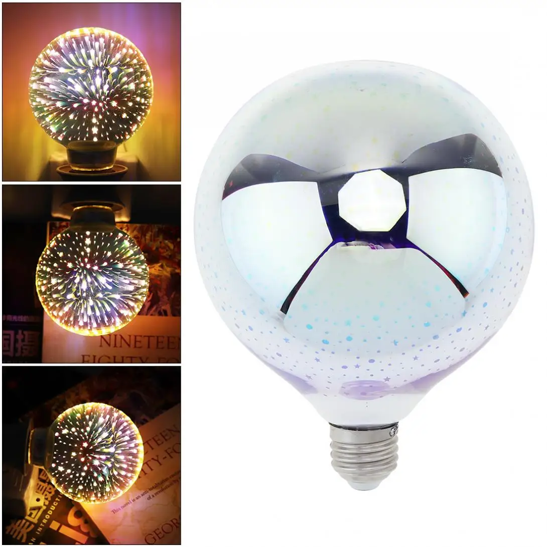 G125 3W Dazzle Color Led Light Decoration Bulb with 360 Degree