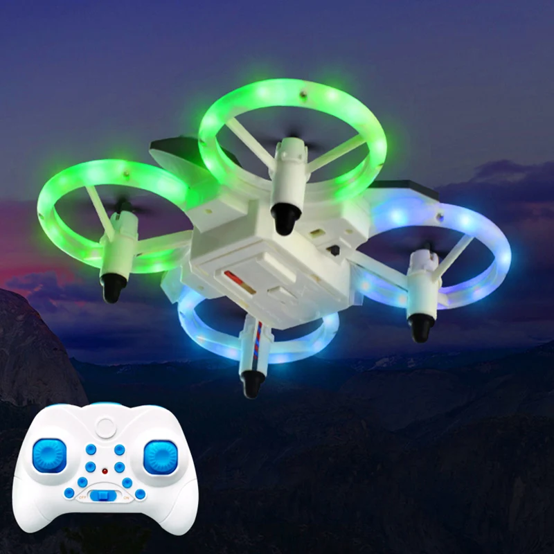 

Illuminated Mini RC Drone Altitude Hold with 0.3 MP HD Camera for Beginners Flying Training or Kids