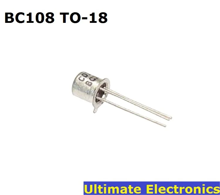 100 шт. BC108 BC108B TO-18 NPN малого сигнала | Электронные компоненты и принадлежности