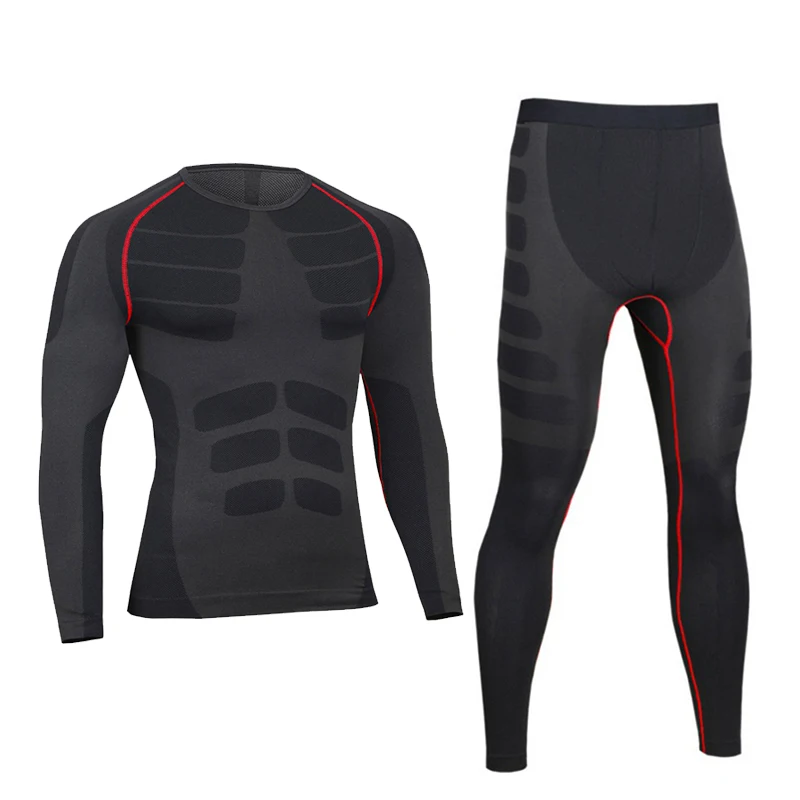 

Man Compression Sports Suit Quick drying Perspiration Fitness Training Male Sportswear Jogging Running Clothes