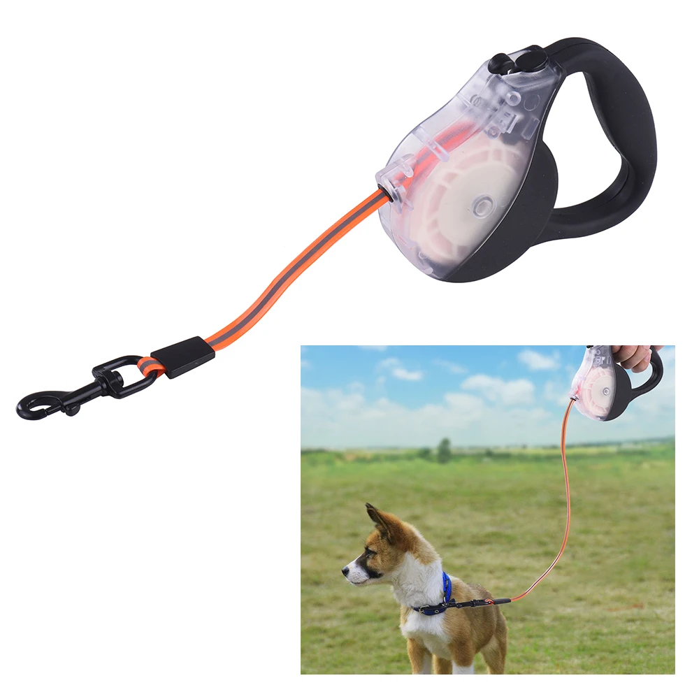 Reflective Dog Leash Lead Rope Retractable Waterproof Dog Walking Leash
