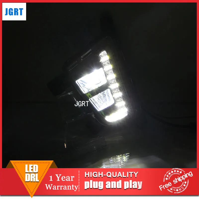 

car styling 2014-2015 For Hyundai IX25 LED DRL For IX25 led fog lamps daytime running light High brightness guide LED DRL