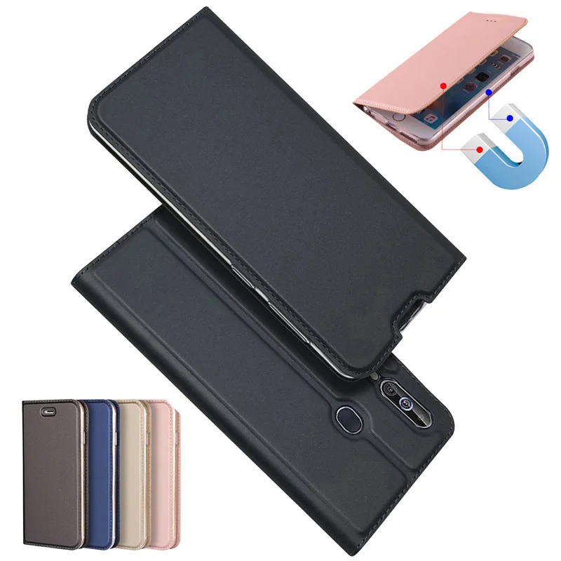 

Luxury Magnetic absorption Leather Flip Case Cases Cover For Samsung A70 A20 E A60 M30 A80 A90 Card holder