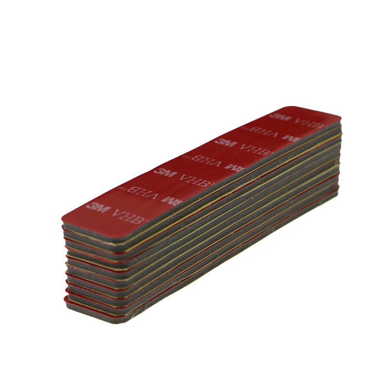

3M Gray Tape Red Film Double-Sided Foam Pad Strong Bonding Strength Assembly Planning Office Stationery Tape 100x20x2mm