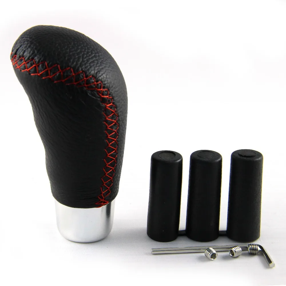 1 PC Momo Leather AT/MT4/5/6 Speed Universal Car Gear Shift Knob, JDM