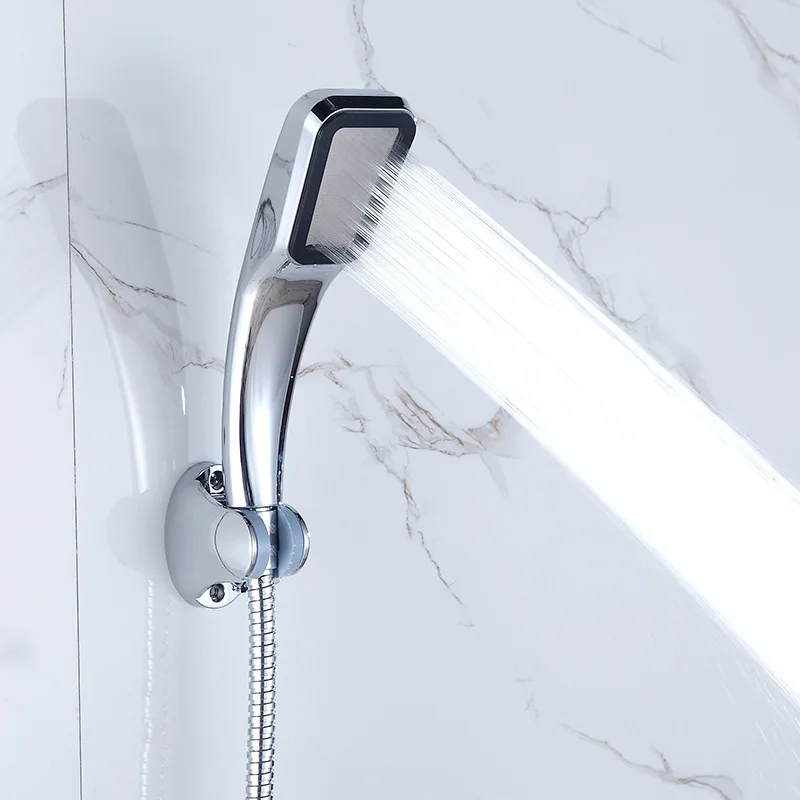 

300 hole supercharged shower head shower faucet water saving 30% bathroom shower handheld square shower head