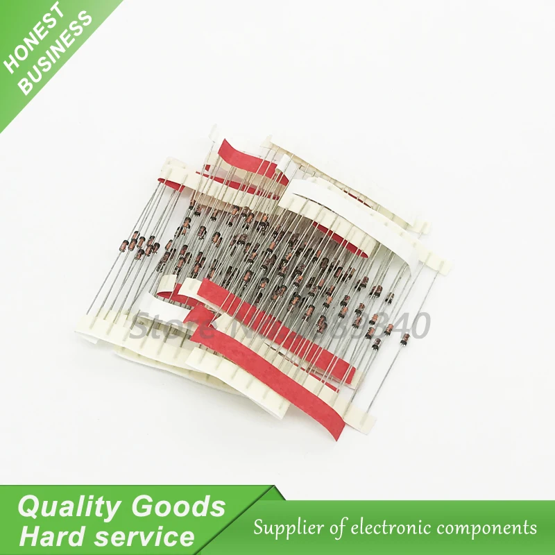 

14values each 10PCS=140PCS 0.5W regulator 3.3v-30v 1/2w Zener Diode component Assorted kit 3V3 4V7 5V1 6V2 6V8 7V5 8V2 30V