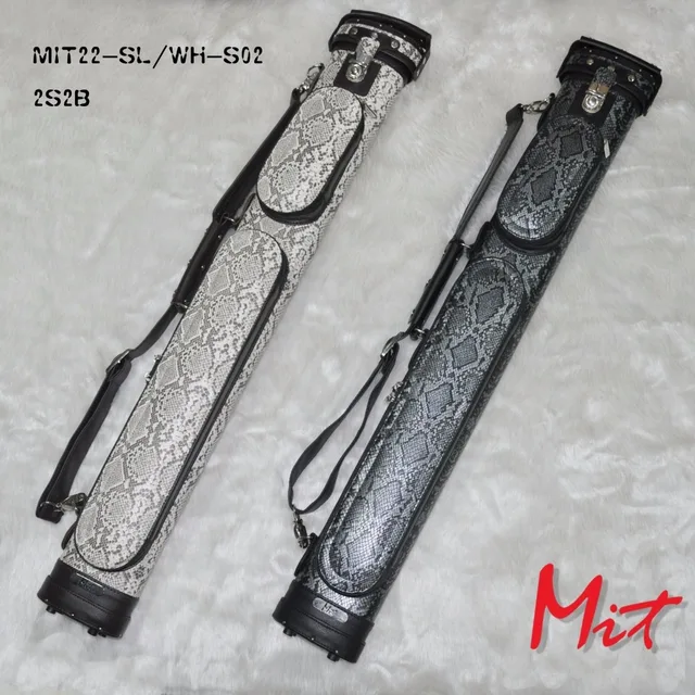 Best price at $118 Cheap 1/2 MIT PU Pool cue case bag for pool Game billiards Accessories American stick case 2B2S MIT22-SL/WH-S02