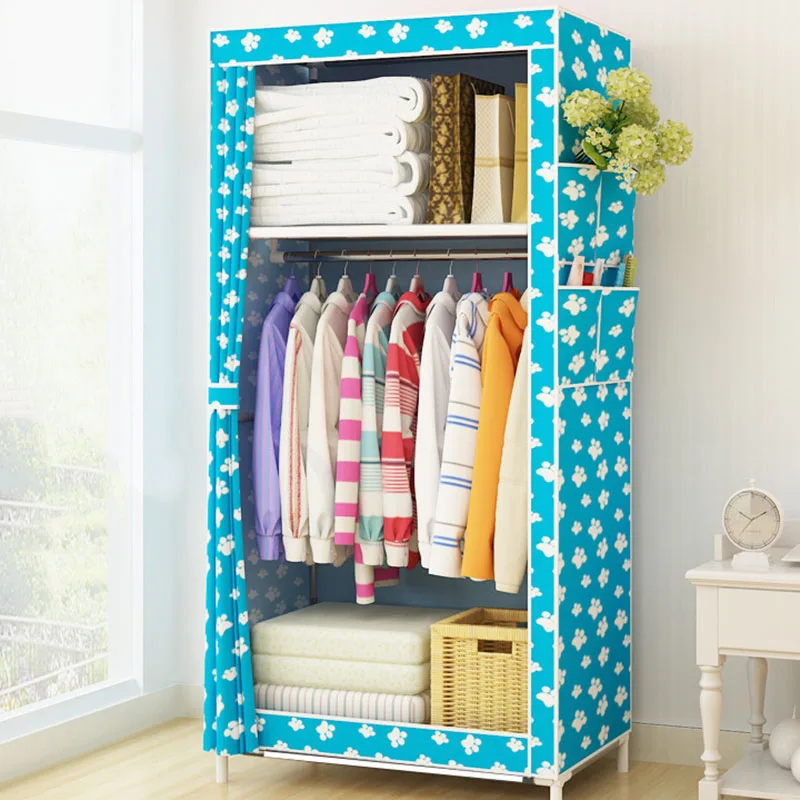 Minimalist Cloth Wardrobe Student Dormitory Single Small Fabric Wardrobe Folding Clothing Storage Cabinet Home Furniture Closet Minimalist Cloth Wardrobe Student Dormitory Single Small Fabric Wardrobe Folding Clothing Storage Cabinet Home Furniture Closet