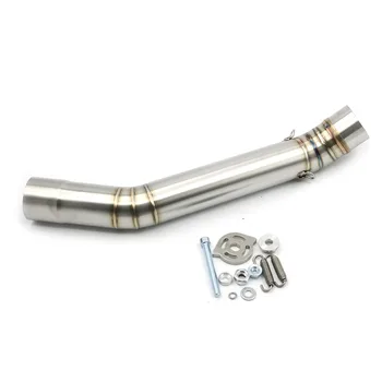 

Motorcycle Stainless Steel Slip-On Exhaust Mid Links Pipe For Kawasaki Z750 Z750R 2007 - 2012 2008 2009 2010 2011 Z 750 750R