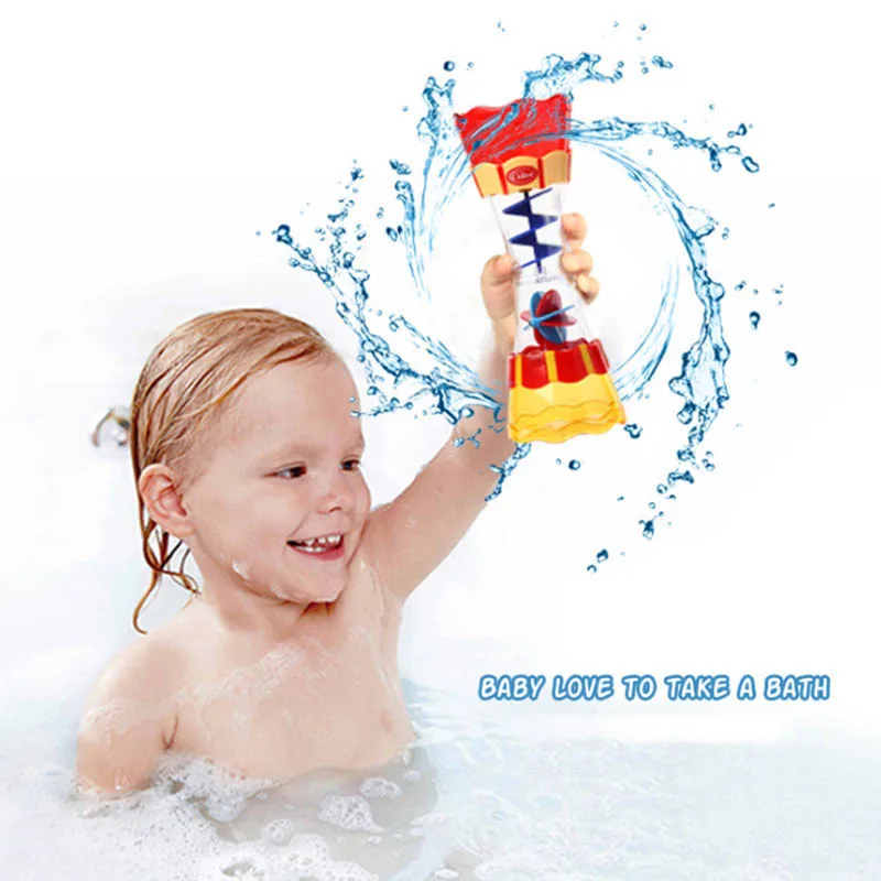 Buy New Baby Bath Toys Scoop Water Swimming Beach Rotating Cylinder Flow