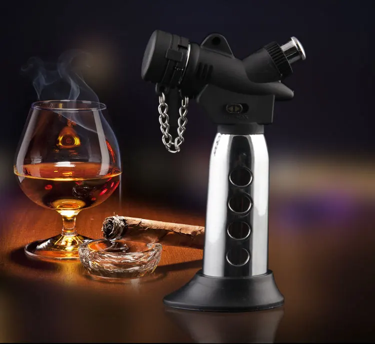 

Torch Turbo Lighter 2018 New Spray Gun Jet Butane Cigar Lighter Gas Cigarette 1300 C Windproof Lighter No Gas