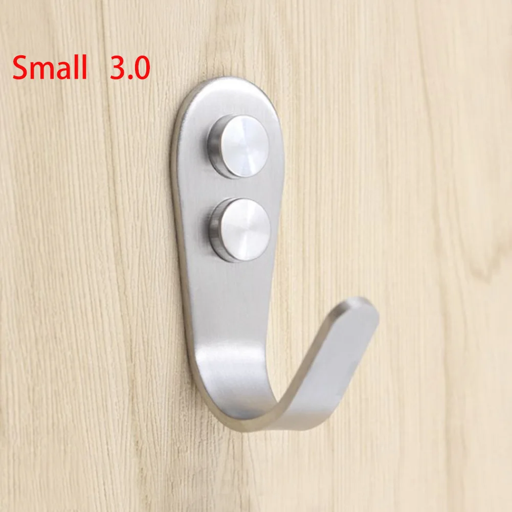 

Stainless Steel Bath Hook Multifunctional Clothes Hanger Bathroom Closet Organizer Space Save Solid Waterproof