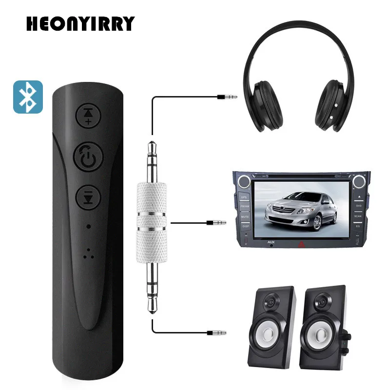 

V4.2 Bluetooth Receiver 3.5mm Jack Aux Audio Receiver Adapter HandsFree Music Receiver MP3 Player Car Bluetooth Kit