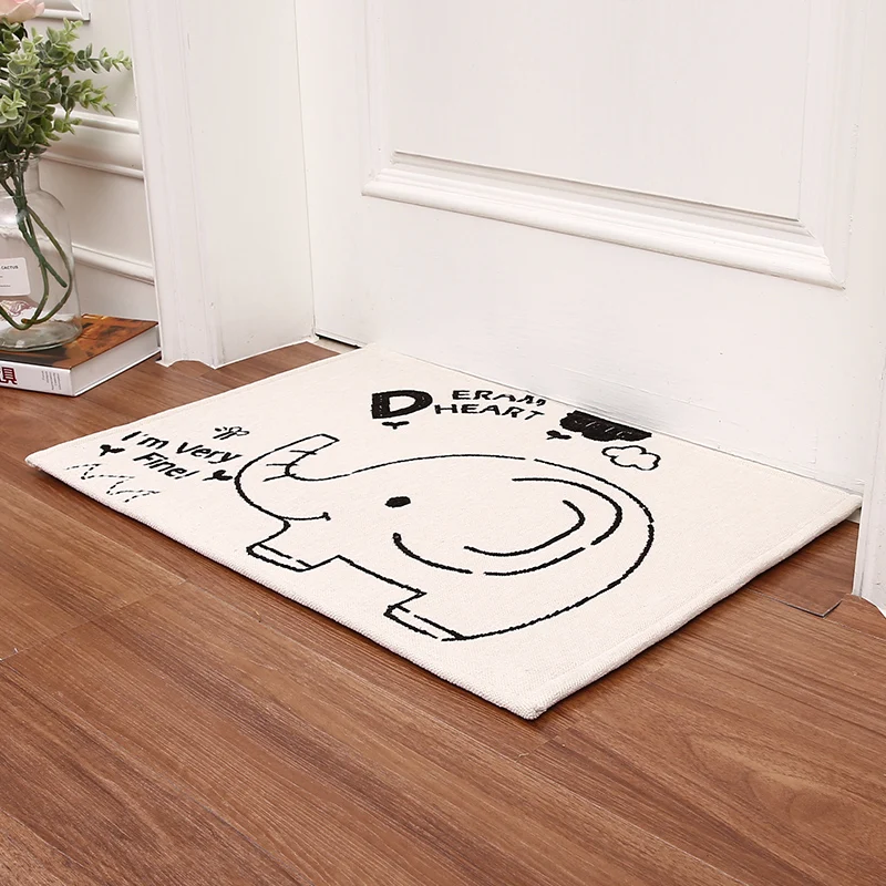

Cute Cartoon Carpets Modern Style Fashion Floral Carpet Art Cat Pattern Absorbent Non-slip Mat for Child Baby Room Hallway Mats
