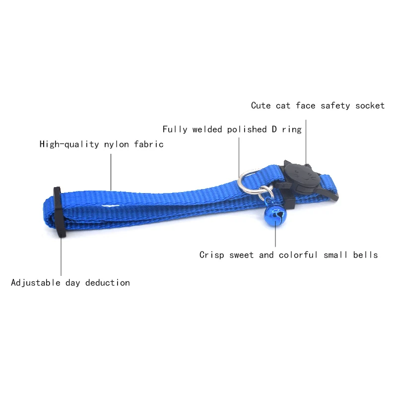 Cat Collar With Bell Safety Buckle Kitten Small Dogs Cats Adjustable Nylon Collars Pet Supplies 88 XH8Z Cat Collar With Bell Safety Buckle Kitten Small Dogs Cats Adjustable Nylon Collars Pet Supplies 88 XH8Z