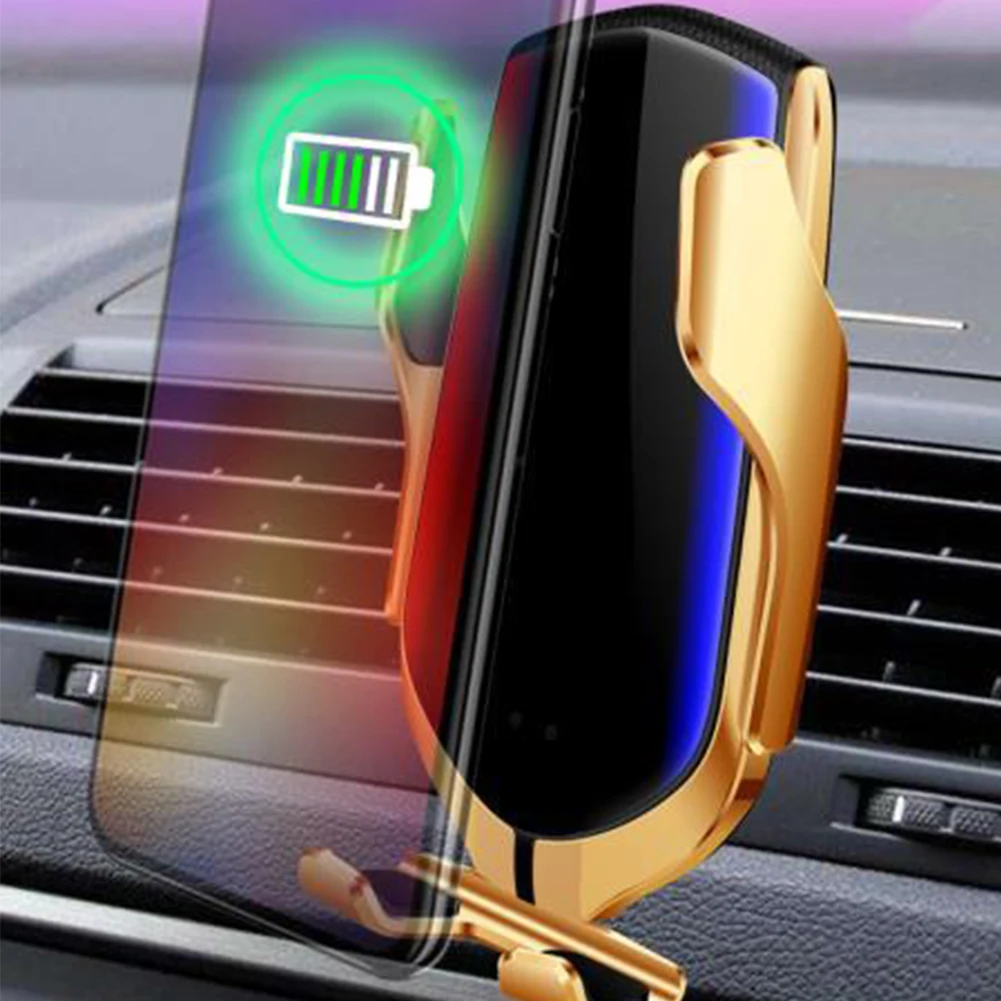 

Car Air Vent Wireless Charger Holder for Samsung S10 Plus S10e iPhone XS Max X 8 Automatic Infrared Sensor Fast Charging Stand