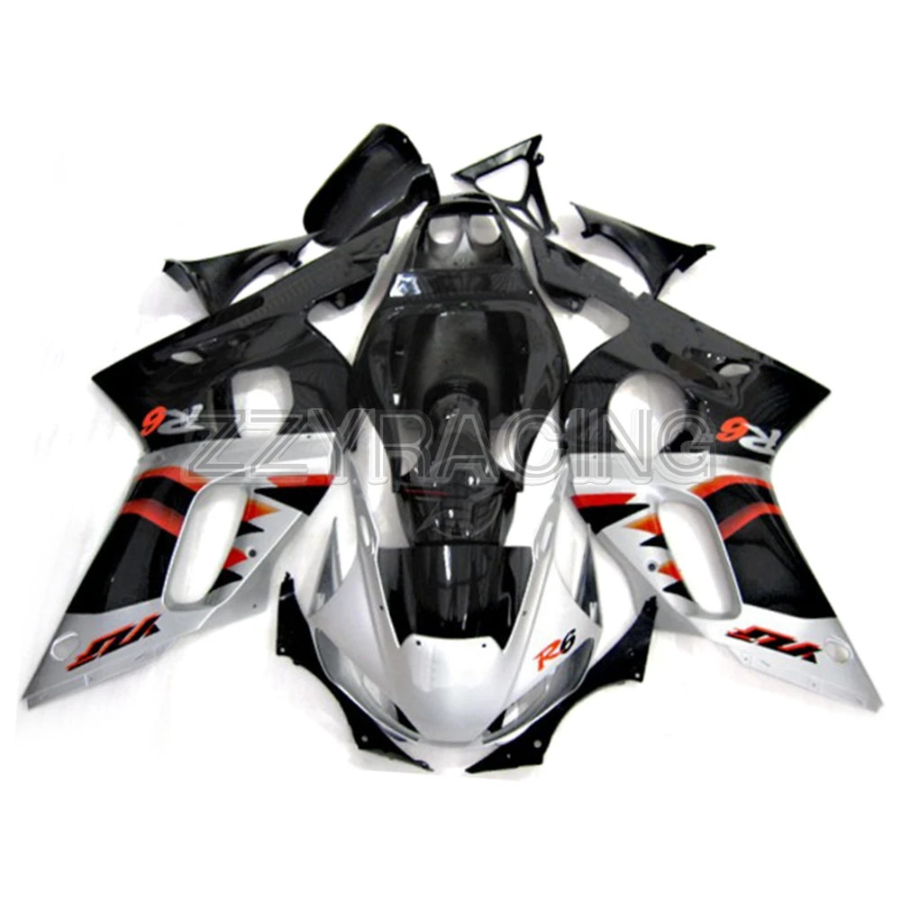 Injection Fairings for Yamaha R6 1998- 2002 99 00 01 Complete Panels Kit 1999 2000 2001 ABS Plastic Body Work White Red Black