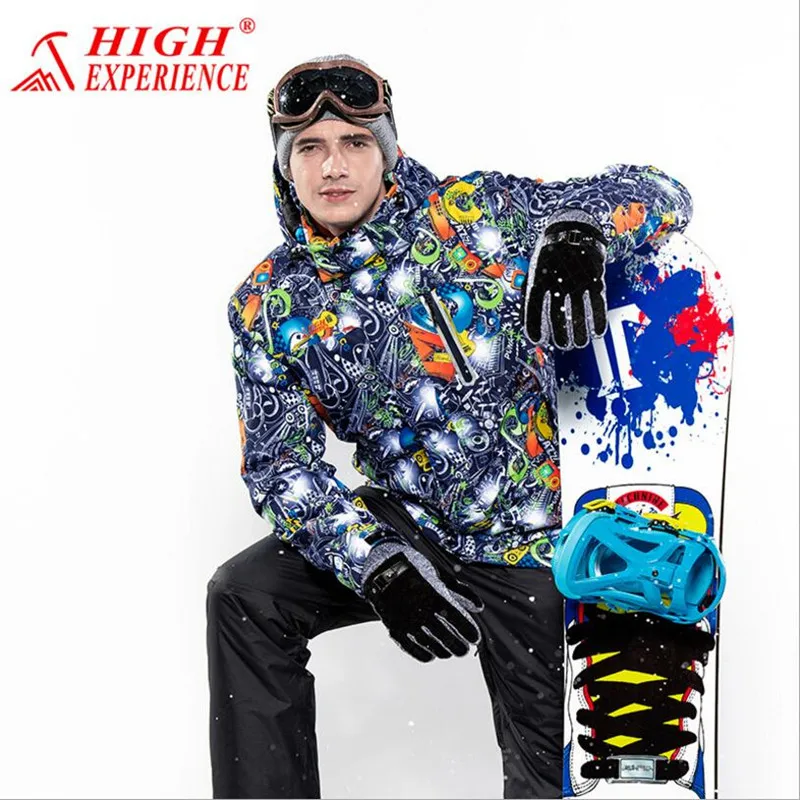 

2017 Men Skiing Jacket Windproof Waterproof Outdoor Sport Wear Super Warm Male Clothing Skiing Snowboard Riding Thermal Coat