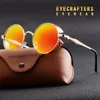 Gafas de sol polarizadas de estilo gótico Steampunk con revestimiento de Gafas de sol de círculo redondo con espejo ► Foto 3/6