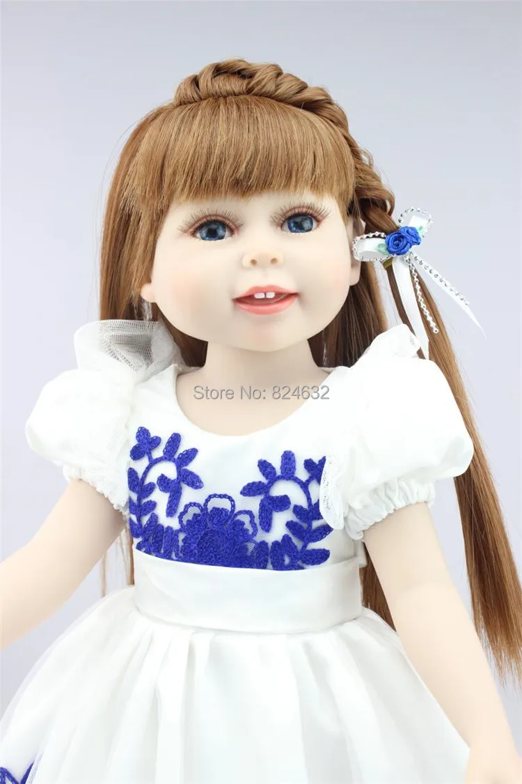 

NEW 18 INCH girl doll Full Vinyl Princess BABY ALIVE / Realistic AMERICAN PRINCESS Baby Birthday Gift TOYS baby alive boneca