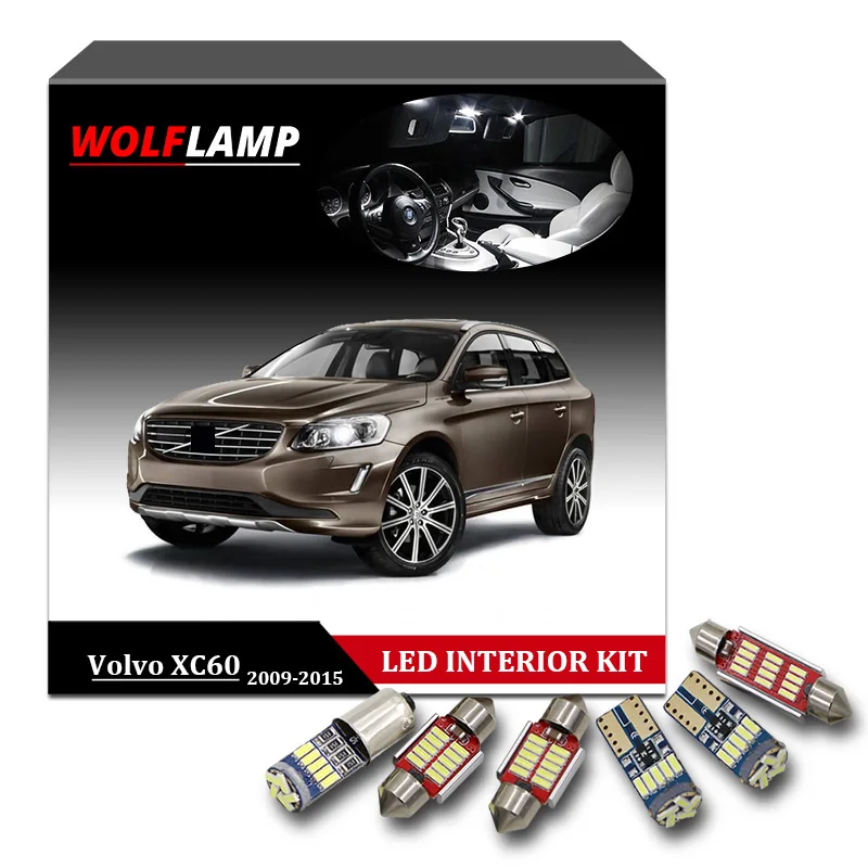 Wolflamp 14 шт. комплект без ошибок Canbus светодиодные внутренние автомобильные фары