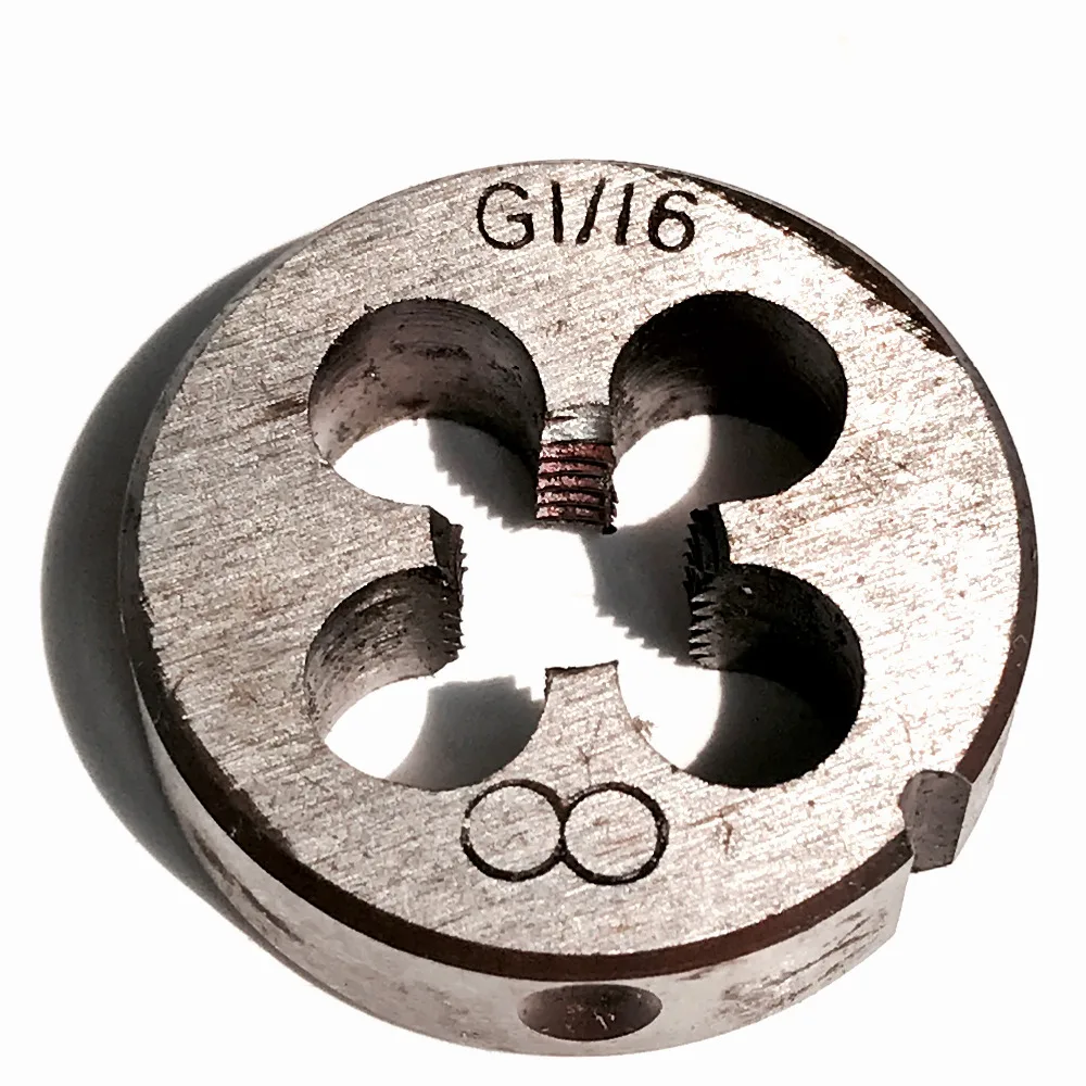 

Free shipping of 1PC alloy steel made BSP die G1/16"-28 pipe threading Dies threading tools for BSP standard pipe threading work