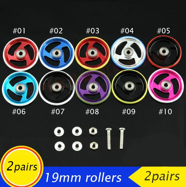 

Free Shipping 2 Pairs 19mm Guide Rollers With O Ring For Tamiya Mini 4WD Racing Car Model Lower Friction Guide Wheels